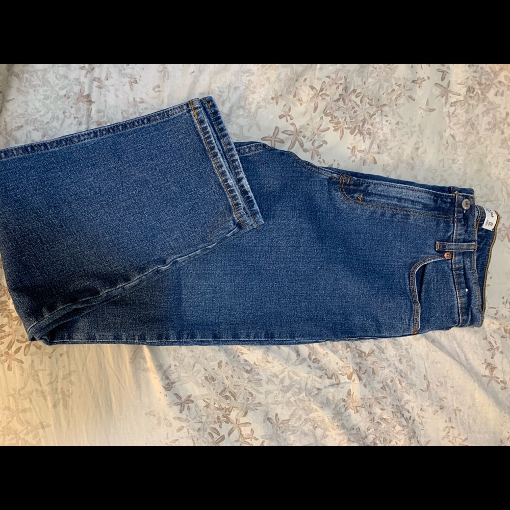 Abercrombie Ankle Straight Ultra High Rise Jeans